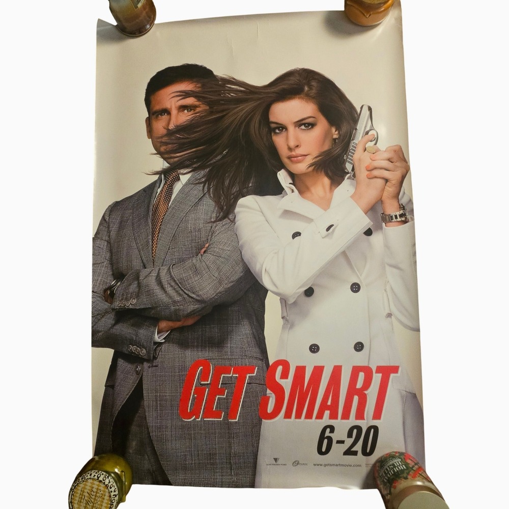 Get Smart 2008 Original Movie Poster 27x40 Steve Carell Anne Hathaway D/S